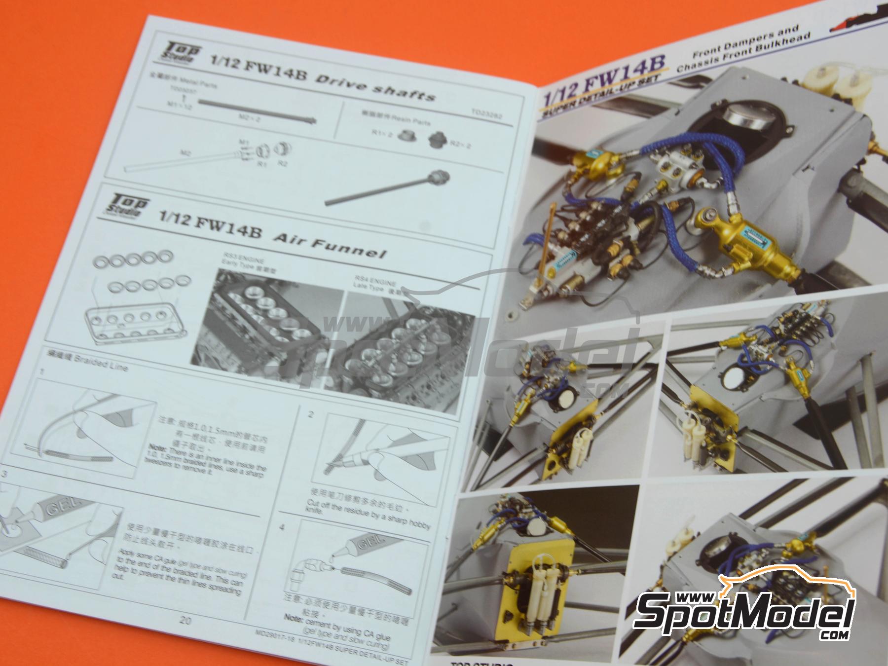 Top Studio MD29017: Detail up set 1/12 scale - Williams